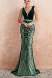 Black Sequins Mermaid Dress