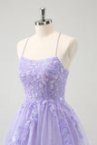 Cute Glitter Blue A Line Sequins Short Prom Dress with Appliques