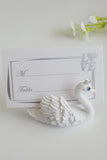 White Swan Shape Place Card Holder