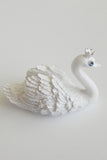 White Swan Shape Place Card Holder