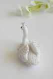 White Swan Shape Place Card Holder