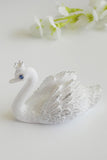 White Swan Shape Place Card Holder