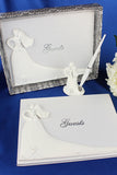 White Wedding Guest Signature Book