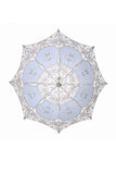 Vintage White Mesh Lace Wedding Umbrella