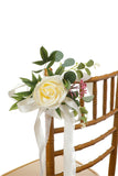 Yellow Wedding Aisle & Chair Decoration Flowers with Ribbon