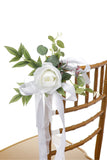 Yellow Wedding Aisle & Chair Decoration Flowers with Ribbon