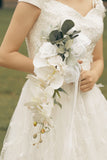 Blue White Wedding Flower with Rose