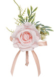 White Rose Men's Boutonniere for Wedding Party