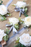 Champagne Rose Wrist Corsage for Wedding Party
