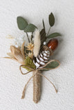 Cute Men's Boutonniere for Autumn Weddings