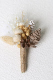 Cute Men's Boutonniere for Autumn Weddings