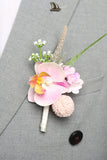 Lovely Petal Men's Boutonniere for Wedding Party