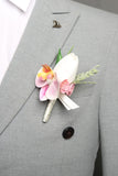 Lovely Petal Men's Boutonniere for Wedding Party