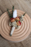 Burgundy Delicate Men's Boutonniere for Wedding Party