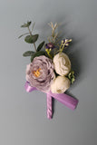 Beautiful Purple Men's Boutonniere for Wedding Party