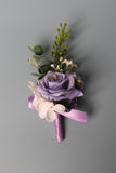 Beautiful Purple Men's Boutonniere for Wedding Party