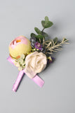 Beautiful Purple Men's Boutonniere for Wedding Party