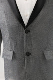 Grey Shawl Lapel Single Breasted Men's Prom Blazer