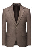 Brown 3 Pieces Men's Suit Slim Fit Groomsmen Suit