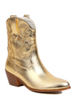 Golden Fashion Embroidered Round Toe Cowgirl Boots