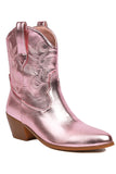 Golden Fashion Embroidered Round Toe Cowgirl Boots