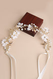 White Handmade Flower Bridal Headpiece