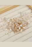 White Pearl Beaded Handmade Hair Comb