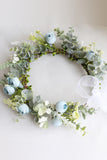 Blue Fairy Forest Style Bridal Wreath Flower Vine Headdress