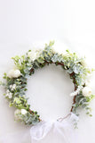 Blue Fairy Forest Style Bridal Wreath Flower Vine Headdress