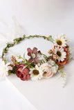 Blush Simulation Flower Forest Wreath Headdress