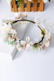 Champagne Bride Headdress Simulation Forest Camellia Wreath