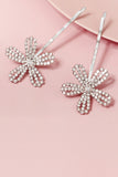 Fashion Silver Flower Rhinestone Hairpin