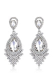 Champagne Luxury Tassel Glass Drop Earrings