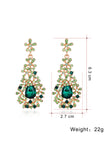 White Fashion Alloy Hollow Diamond Earrings