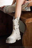 Grey Star Vintage Square Heel Ankle Boots