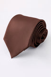 Grey Solid Men's Tie For Party