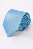 Grey Solid Men's Tie For Party