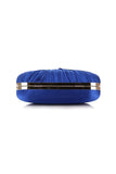 Luxury Royal Blue Pleated Handbag