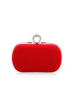 Luxury Red Handbag with Rhinestones