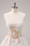 Cute White Corset A-Line Short Prom Dress with Sequins