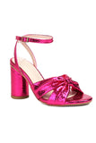 Sparkly Fuchsia Bow Women High Heels