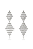 Bridal Wedding Golden Shooting Star Pave Inlaid Pendant Earrings