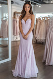 Pretty Lilac Lace Sheath Corset Strapless Long Prom Dress