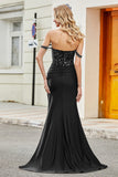 Dark Green Mermaid Prom Dress with Ruffles