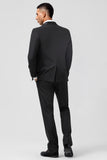 3 Pieces Black Double Breasted Wedding Suits for Men