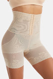 Apricot High-Waisted Butt-Lifting Corset Lace Breathable Shapewear