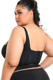 Apricot Tank Top Style Body Sculpting Plus Size Sports Bra