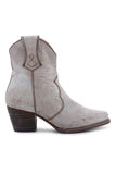 Brown PU Leather Chunky Steels Boho Boots