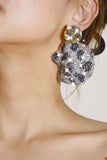 Leopard Rhinestones Sparkly Earrings