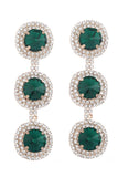 Multi-Layered Round Rhinestones Earrings